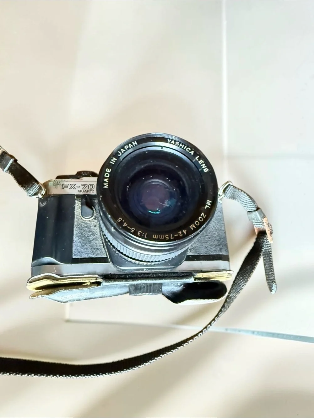 Yashica Vintage 35mm SLR Camera in Silver and Black